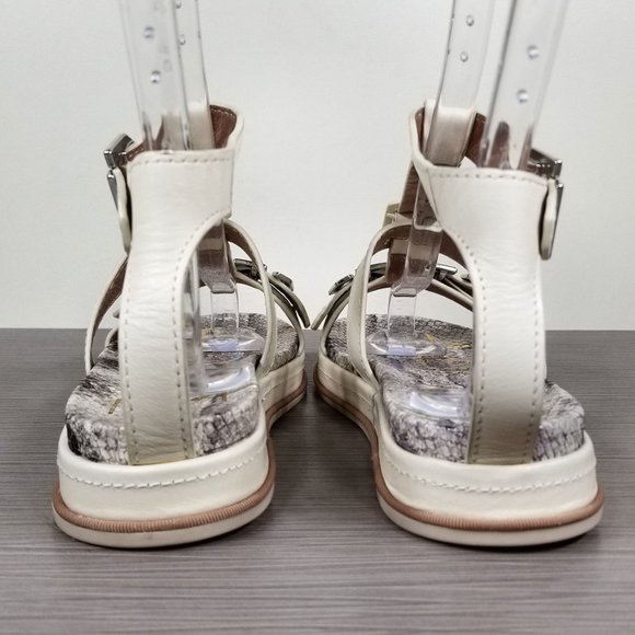 Louise et Cie Aventi Gladiator Sandal, Off White Leather, Womens Size 6 M / 36.5 - Picture 5 of 14